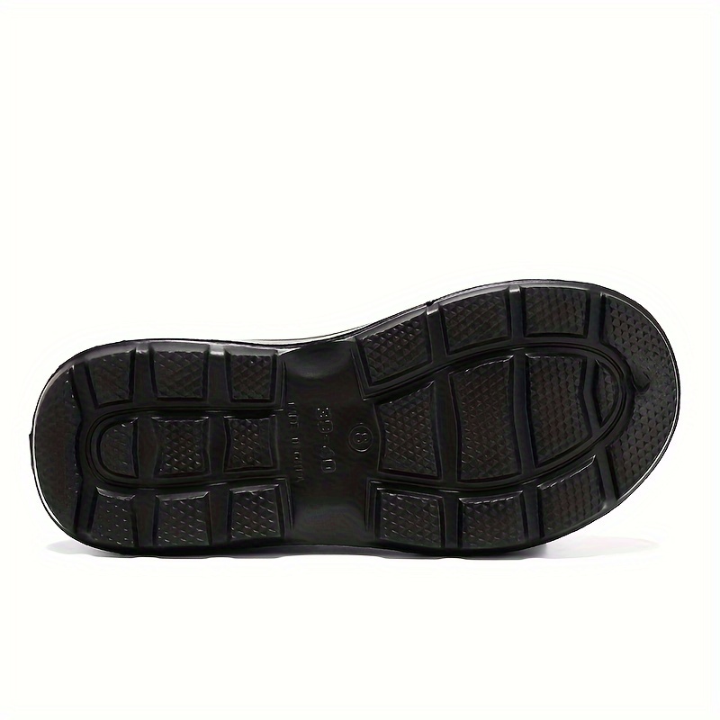 solid closed toe eva shoes, mens solid closed toe eva shoes oil proof waterproof non slip slip on shoes chef shoes kitchen cook shoes hospital shoes details 2